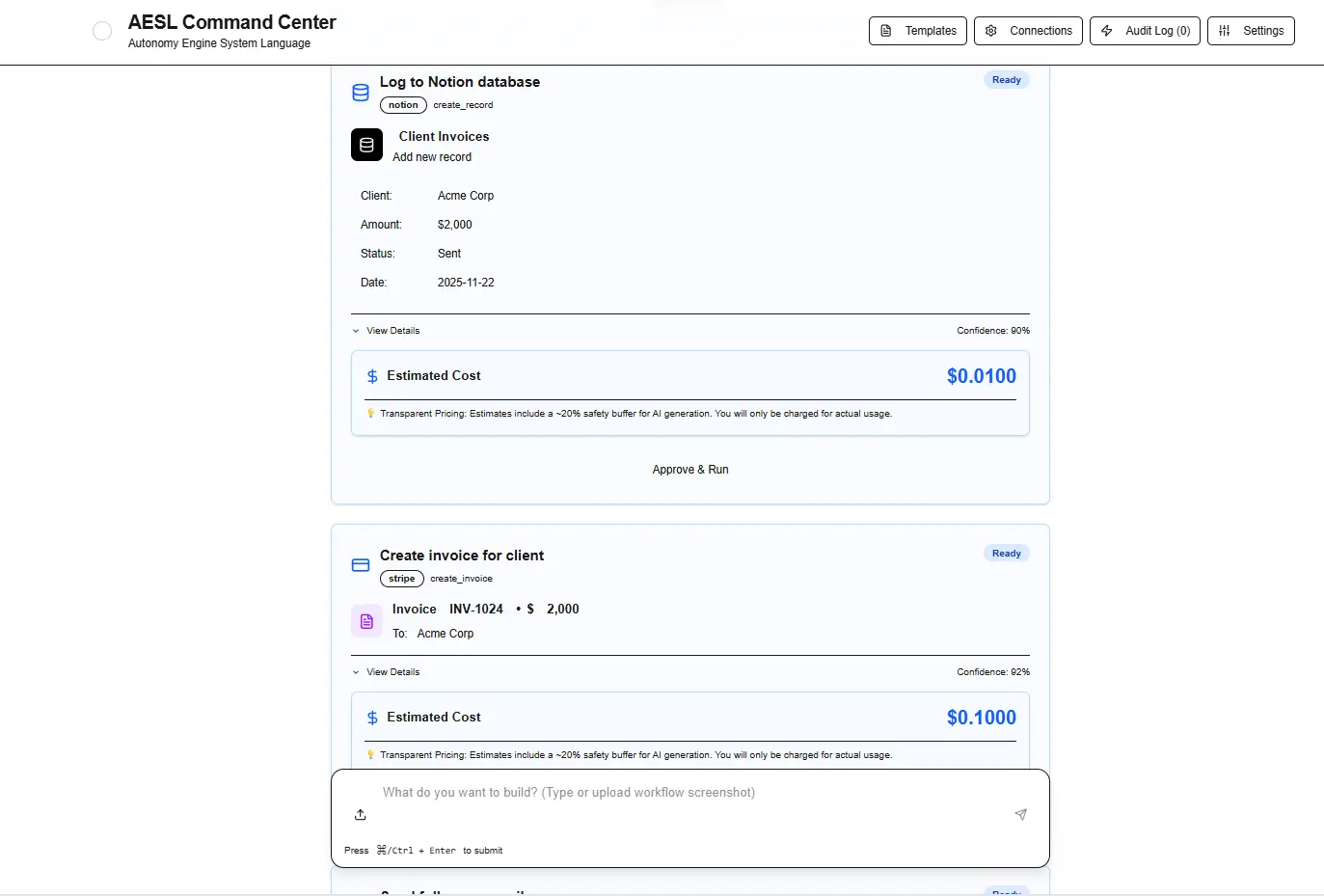 Autonomy Engine™ Command Center